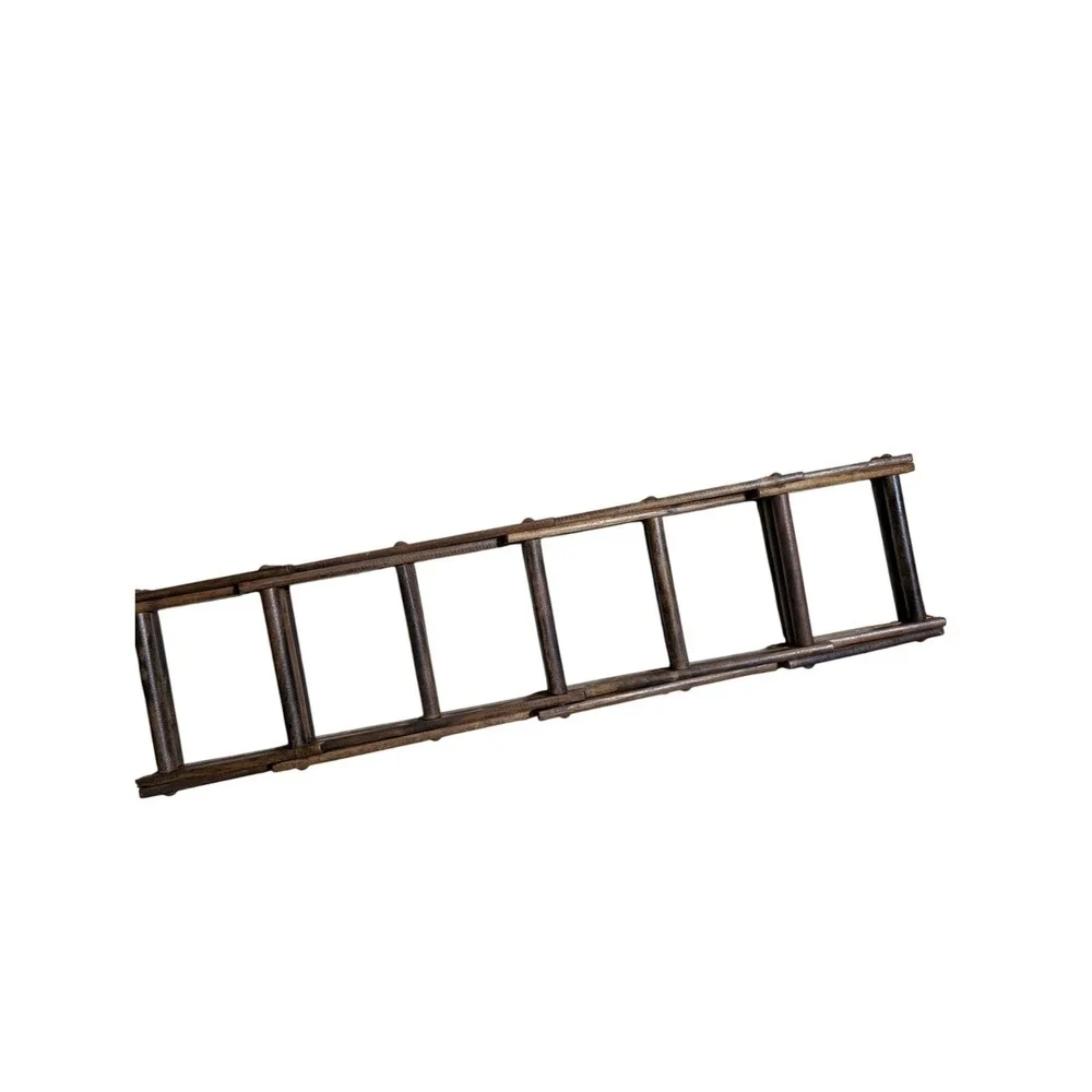 Vintage Wooden Accordion Wine Rack‎ Expandable Folding Holder AS IS READ